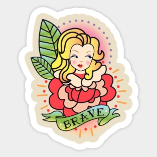 Adora Brave Tattoo Sticker